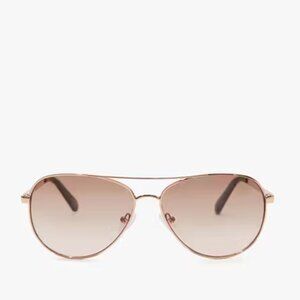 NWT Kate Spade New York Emmaline Sunglasses Rose Gold Aviator